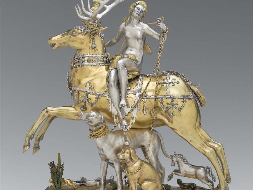 Diana and stag automaton, marked by Joachim Fries