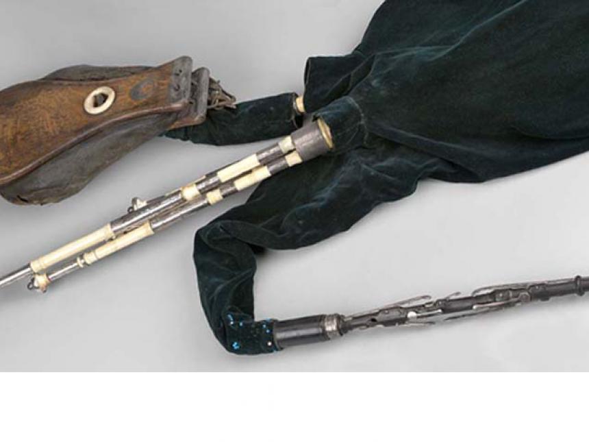 Mid-19th century Northumbrian bagpipe