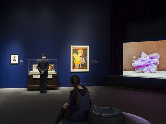 Chéret poster on view in gallery