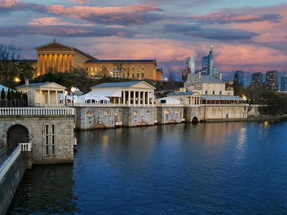 The Fairmount Water Works and Philadelphia Museum of Art, 2023.