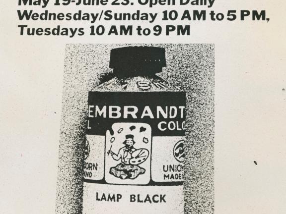 A promotional poster for “Afro-American Artists: New York and Boston."