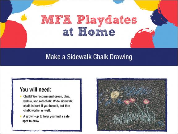 detail of MFA Playdates at Home: In the Meadow activity sheet
