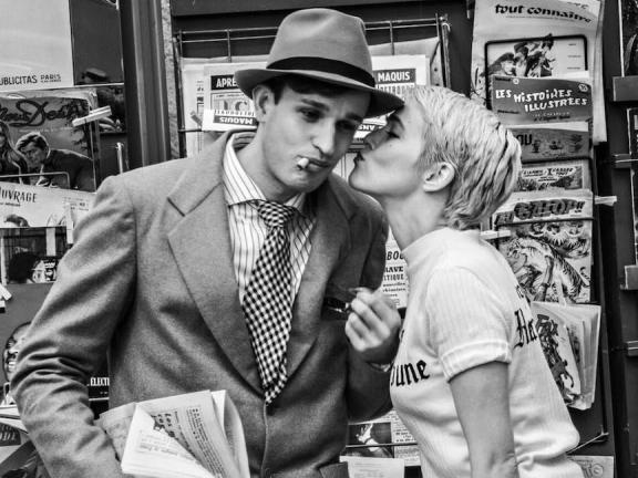 Still from Nouvelle Vague (2025), by Richard Linklater.