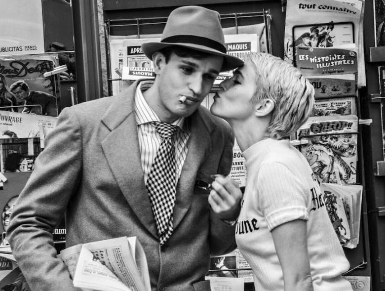 Still from Nouvelle Vague (2025), by Richard Linklater.