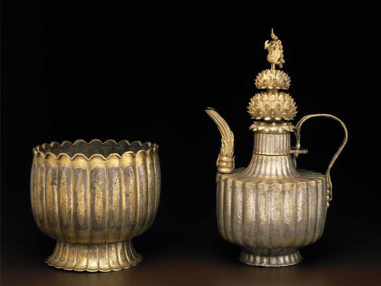 An ornate ewer