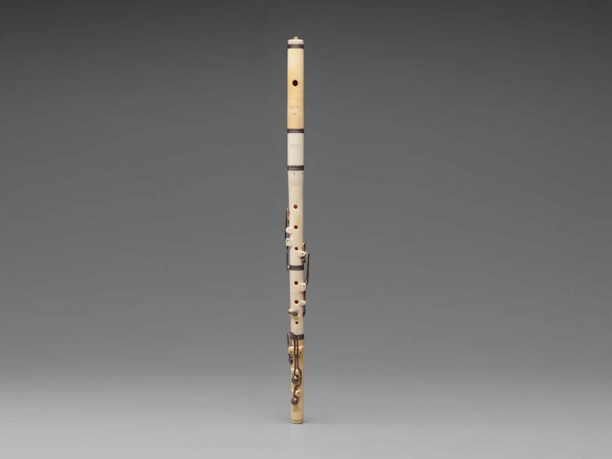 Flute labeled Drouet