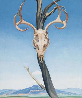 Georgia O'Keeffe, Deer's Skull with Pedernal.