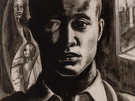 A self-portrait of a young John Wilson