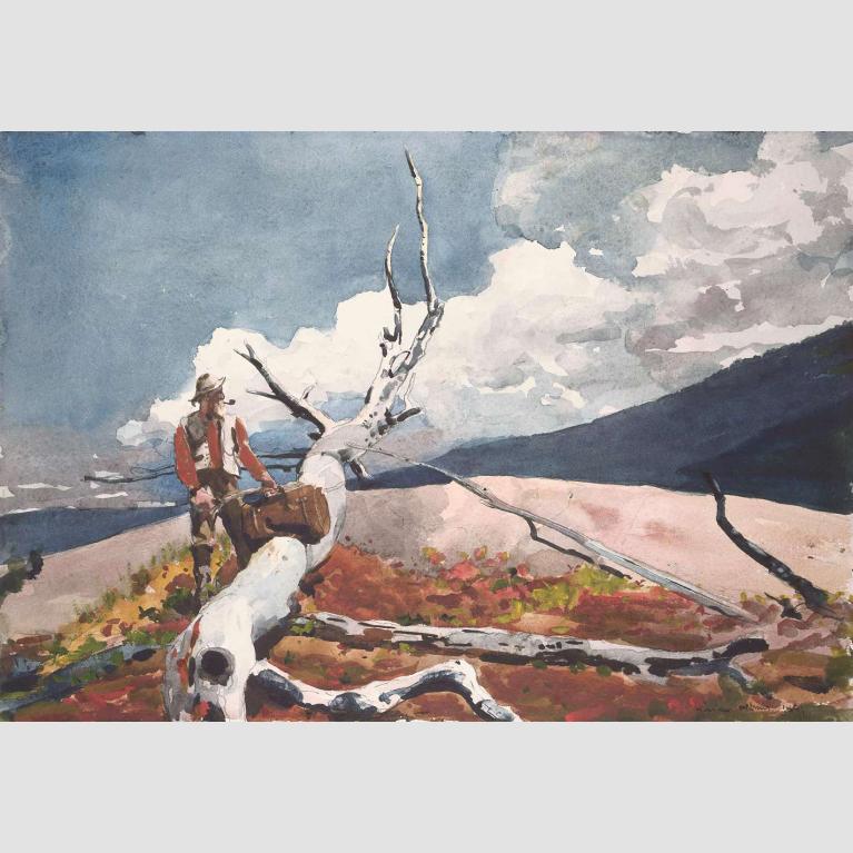 Winslow Homer, Woodsman and Fallen Tree, 1891.