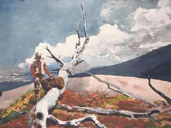 Winslow Homer, Woodsman and Fallen Tree, 1891.