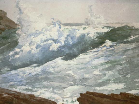 Winslow Homer, Breaking Wave (Prouts Neck), 1887. 