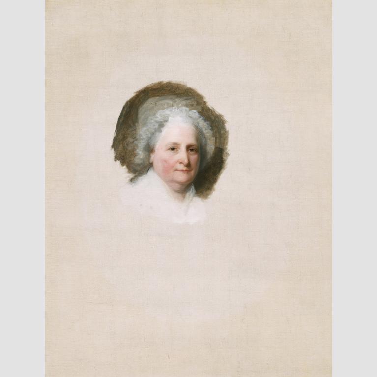 Oil painting of Martha Washington