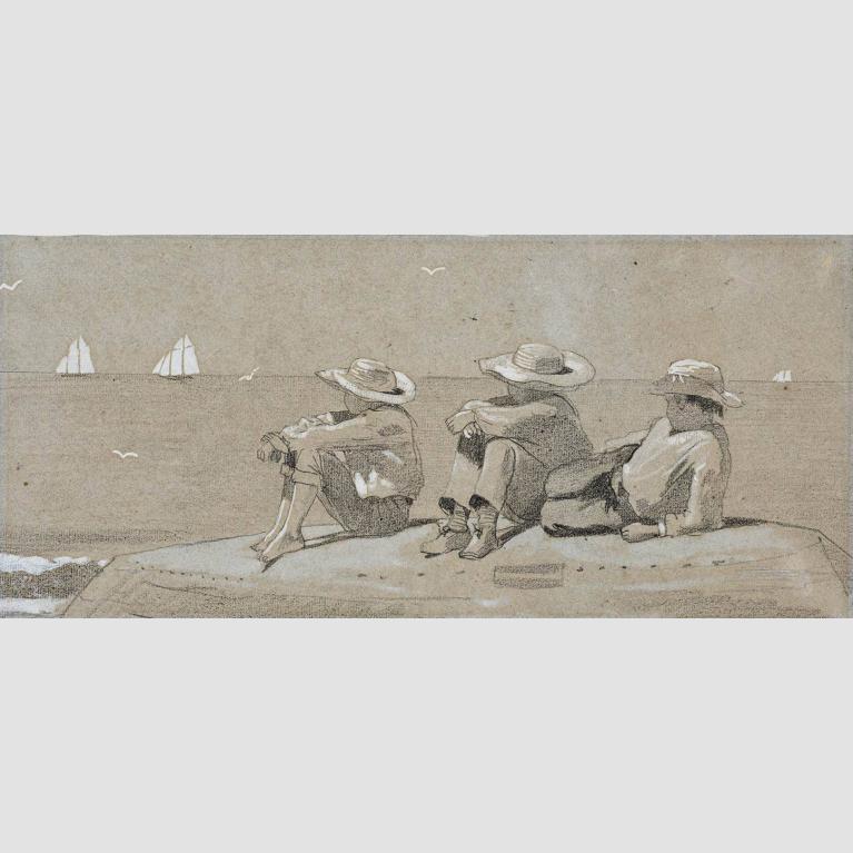 Winslow Homer, Three Boys on a Beached Dory, 1873. 