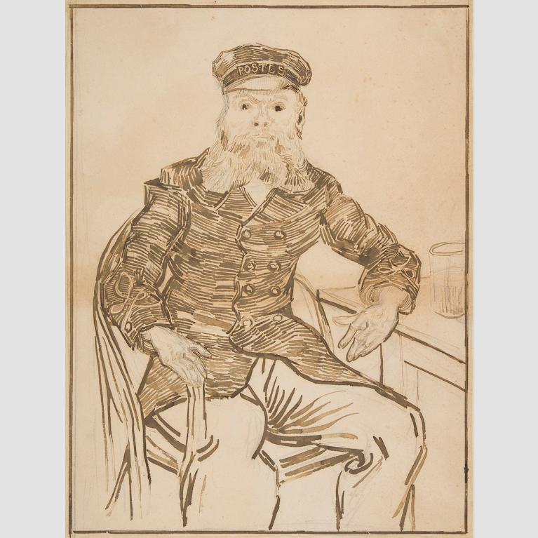 Sketch of The Postman Joseph Roulin